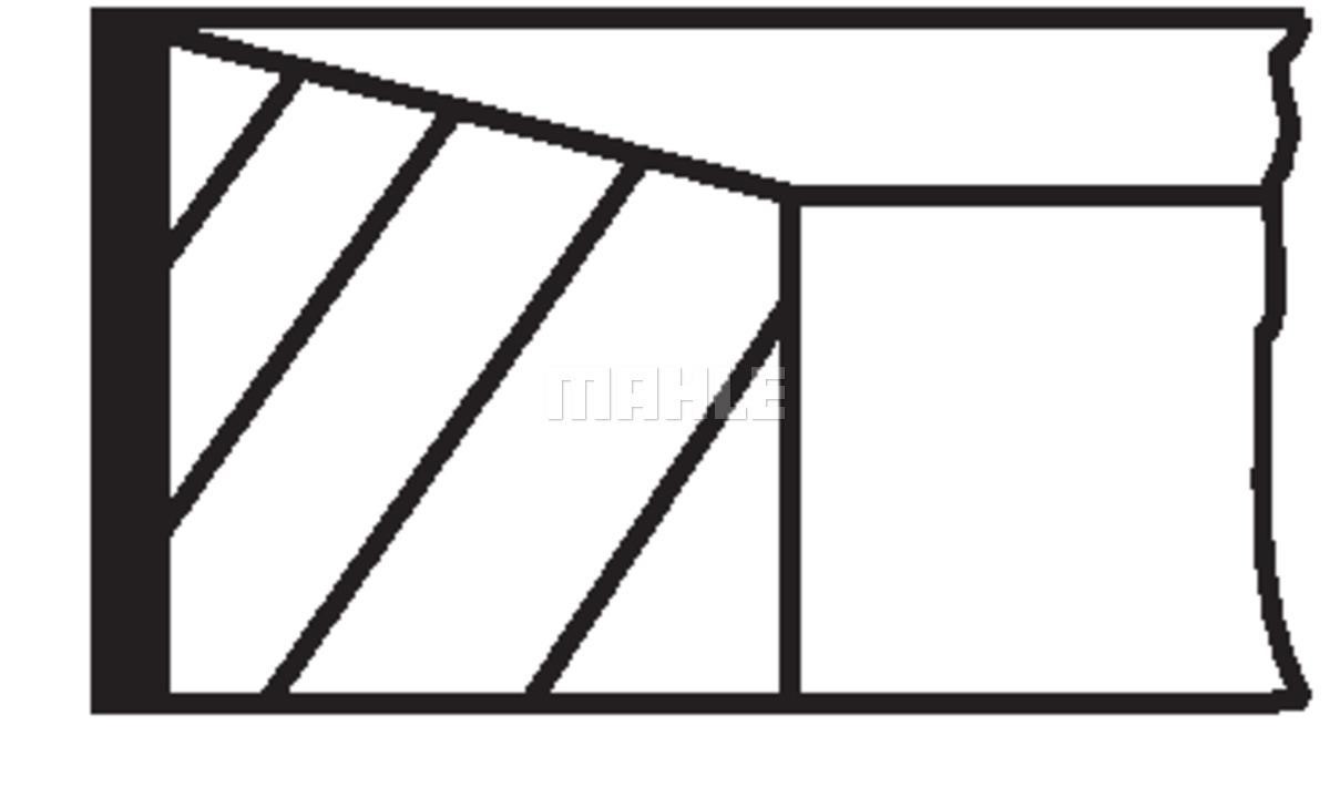 KOLBENRINGE, SATZ Mahle Original 013 RS 10102 0N1