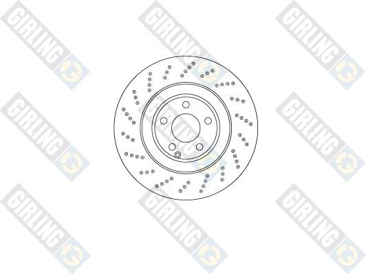 Girling 6066685 Front brake disc ventilated 6066685: Buy near me in Poland at 2407.PL - Good price!