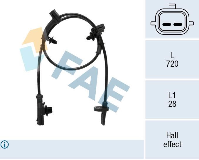 FAE 78546 Sensor, wheel speed 78546: Buy near me at 2407.PL in Poland at an Affordable price!