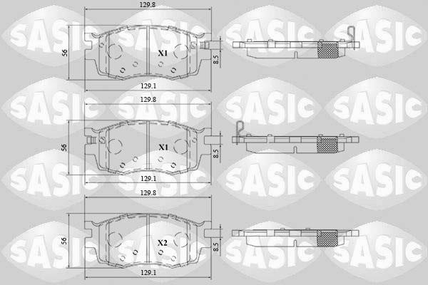 Sasic 6216198 Тормозные колодки дисковые, комплект 6216198: Купить в Польше - Отличная цена на 2407.PL!