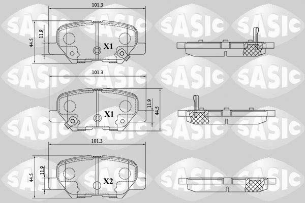Sasic 6210094 Brake Pad Set, disc brake 6210094: Buy near me in Poland at 2407.PL - Good price!