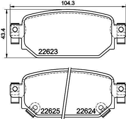 Don PCP1788 Brake Pad Set, disc brake PCP1788: Buy near me in Poland at 2407.PL - Good price!