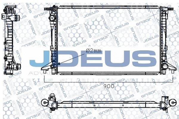 J. Deus M-0010620 Радіатор охолодження двигуна M0010620: Приваблива ціна - Купити у Польщі на 2407.PL!
