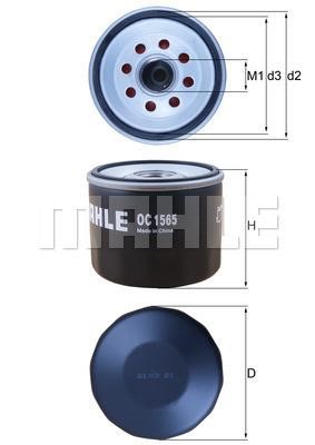 Mahle/Perfect circle OC 1565 Oil Filter OC1565: Buy near me in Poland at 2407.PL - Good price!