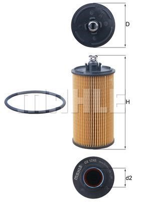 Mahle Original OX 1245D Oil Filter OX1245D: Buy near me in Poland at 2407.PL - Good price!