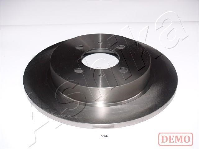 Ashika 61-05-514C Rear brake disc, non-ventilated 6105514C: Buy near me in Poland at 2407.PL - Good price!