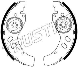 Trusting 253.745 Brake shoe set 253745: Buy near me in Poland at 2407.PL - Good price!