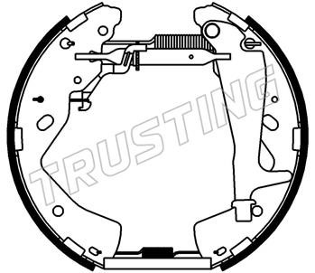 Trusting 6556 Колодки гальмівні барабанні, комплект 6556: Приваблива ціна - Купити у Польщі на 2407.PL!