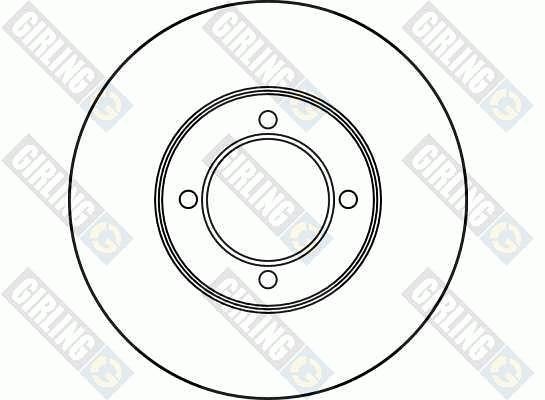 Girling 6026911 Тормозной диск передний вентилируемый 6026911: Отличная цена - Купить в Польше на 2407.PL!
