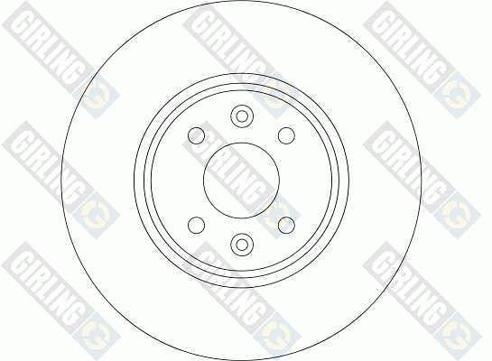Girling 6042551 Front brake disc ventilated 6042551: Buy near me in Poland at 2407.PL - Good price!