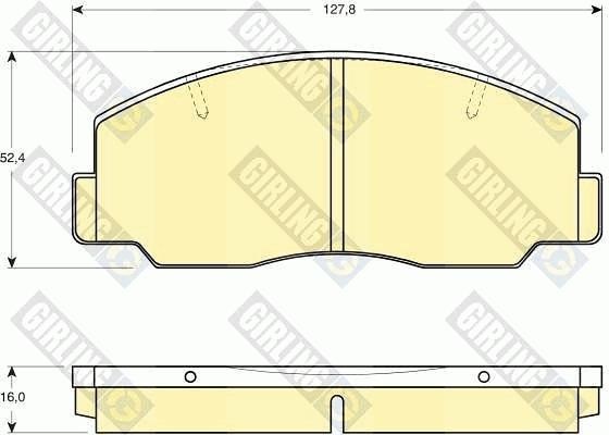 Girling 6110969 Scheibenbremsbeläge, Set 6110969: Kaufen Sie zu einem guten Preis in Polen bei 2407.PL!