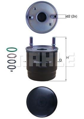 Mahle/Behr KL 1002D Fuel filter KL1002D: Buy near me in Poland at 2407.PL - Good price!