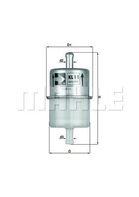 Mahle/Knecht KL 11 Топливный фильтр KL11: Отличная цена - Купить в Польше на 2407.PL!