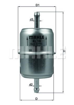 Mahle/Knecht KL 18 Топливный фильтр KL18: Отличная цена - Купить в Польше на 2407.PL!