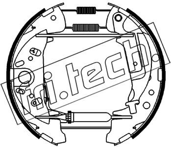 Fri.tech 16542 Колодки тормозные барабанные, комплект 16542: Отличная цена - Купить в Польше на 2407.PL!