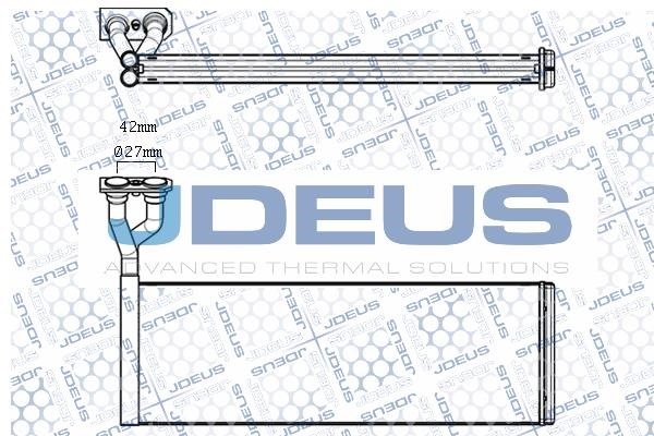 J. Deus M241004A Heat exchanger, interior heating M241004A: Buy near me in Poland at 2407.PL - Good price!