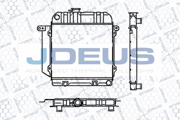 J. Deus RA0050020S Радіатор охолодження двигуна RA0050020S: Приваблива ціна - Купити у Польщі на 2407.PL!