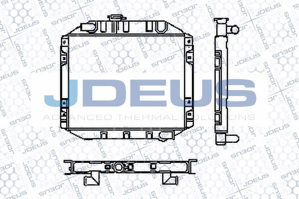 J. Deus RA0120091S Радиатор охлаждения двигателя RA0120091S: Отличная цена - Купить в Польше на 2407.PL!