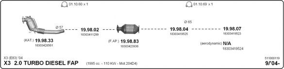 Imasaf 511000119 Abgasanlage 511000119: Bestellen Sie in Polen zu einem guten Preis bei 2407.PL!