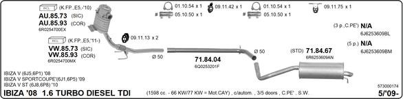 Imasaf 573000174 Muffler assy 573000174: Buy near me in Poland at 2407.PL - Good price!