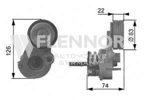 Flennor FS99475 V-ribbed belt tensioner (drive) roller FS99475: Buy near me in Poland at 2407.PL - Good price!