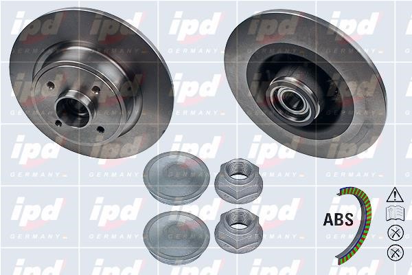 IPD 342037 Brake disc 342037: Buy near me in Poland at 2407.PL - Good price!