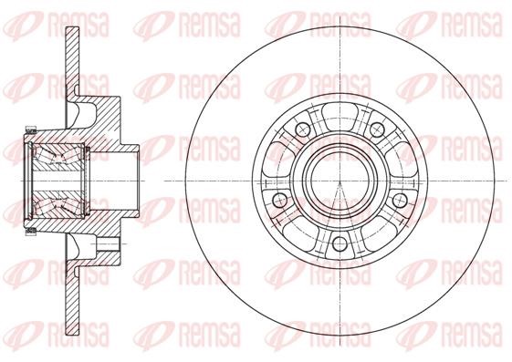 Kawe 6162620 Rear brake disc, non-ventilated 6162620: Buy near me at 2407.PL in Poland at an Affordable price!