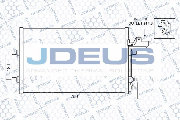 J. Deus 731M14 Радиатор кондиционера (Конденсатор) 731M14: Отличная цена - Купить в Польше на 2407.PL!