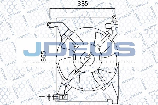 J. Deus EV0560101 Hub, engine cooling fan wheel EV0560101: Buy near me in Poland at 2407.PL - Good price!