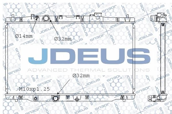 J. Deus M-0130440 Radiator, engine cooling M0130440: Buy near me at 2407.PL in Poland at an Affordable price!