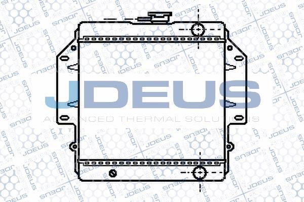 J. Deus M-0420140 Radiator, engine cooling M0420140: Buy near me in Poland at 2407.PL - Good price!