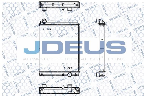 J. Deus M-118022B Radiator, engine cooling M118022B: Buy near me in Poland at 2407.PL - Good price!