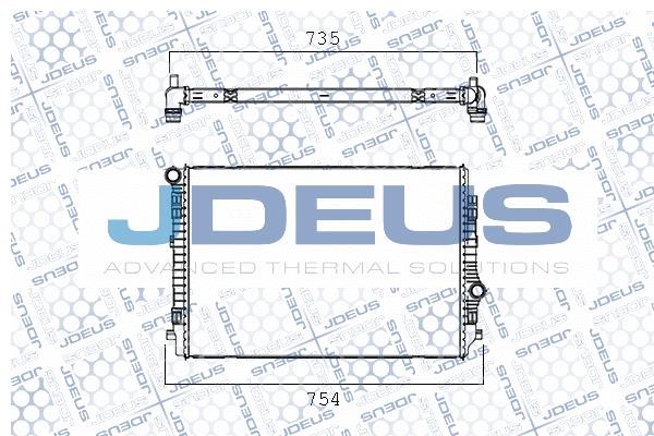 J. Deus M-0300720 Радіатор охолодження двигуна M0300720: Приваблива ціна - Купити у Польщі на 2407.PL!
