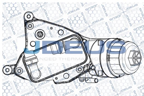 J. Deus M-4111260 Oil Cooler, engine oil M4111260: Buy near me in Poland at 2407.PL - Good price!