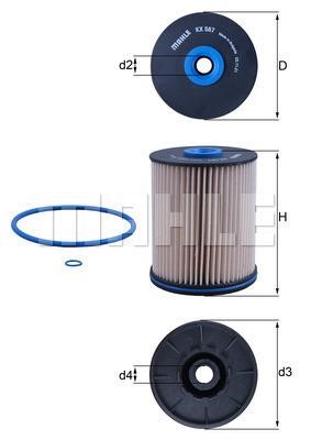 Mahle/Behr KX 567D Fuel filter KX567D: Buy near me in Poland at 2407.PL - Good price!