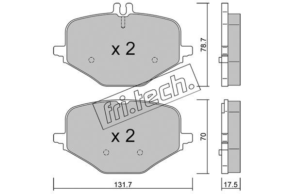 Fri.tech 1309.0 Brake Pad Set, disc brake 13090: Buy near me in Poland at 2407.PL - Good price!