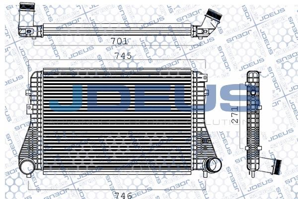 J. Deus M-830073A Intercooler, charger M830073A: Buy near me at 2407.PL in Poland at an Affordable price!