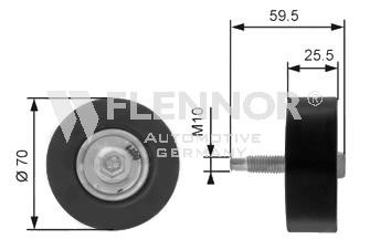 Flennor FU99380 Ролик натяжной ремня поликлинового (приводного) FU99380: Отличная цена - Купить в Польше на 2407.PL!