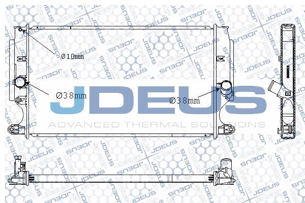 J. Deus M-0280170 Радіатор, система охолодження двигуна M0280170: Приваблива ціна - Купити у Польщі на 2407.PL!