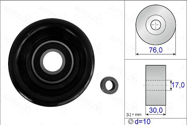 Autex 654933 V-ribbed belt tensioner (drive) roller 654933: Buy near me in Poland at 2407.PL - Good price!