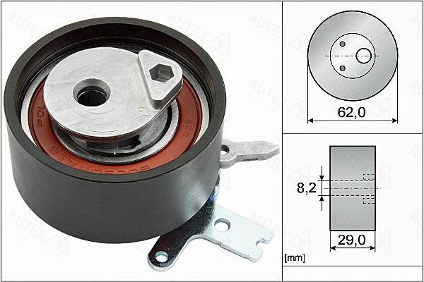 Autex 655087 Tensioner pulley, timing belt 655087: Buy near me at 2407.PL in Poland at an Affordable price!