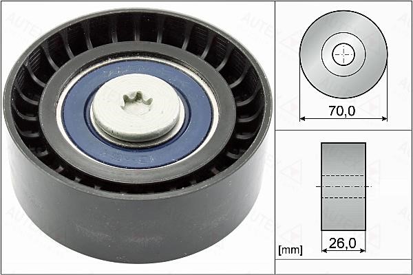 Autex 655092 V-ribbed belt tensioner (drive) roller 655092: Buy near me in Poland at 2407.PL - Good price!