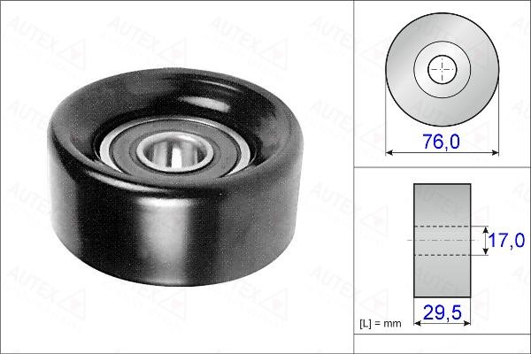 Autex 655002 V-ribbed belt tensioner (drive) roller 655002: Buy near me at 2407.PL in Poland at an Affordable price!