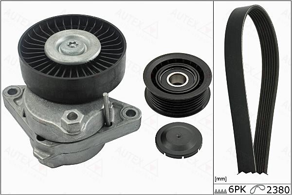 Autex 702857 Drive belt kit 702857: Buy near me in Poland at 2407.PL - Good price!