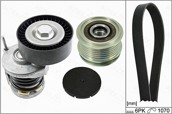 Autex 702902 Drive belt kit 702902: Buy near me in Poland at 2407.PL - Good price!