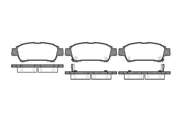 Tashiko BTR5103S Rear disc brake pads, set BTR5103S: Buy near me in Poland at 2407.PL - Good price!