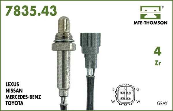 MTE-Thomson 7835.43.032 Lambda Sensor 783543032: Buy near me in Poland at 2407.PL - Good price!