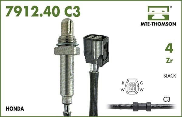 MTE-Thomson 7912.40.080C3 Lambda Sensor 791240080C3: Buy near me in Poland at 2407.PL - Good price!