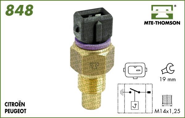 MTE-Thomson 848.50 Temperature Switch, coolant warning lamp 84850: Buy near me in Poland at 2407.PL - Good price!