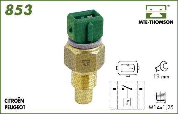 MTE-Thomson 853.60 Temperature Switch, coolant warning lamp 85360: Buy near me in Poland at 2407.PL - Good price!
